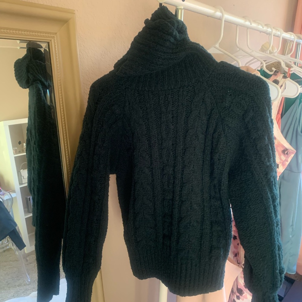 A new day green sweater